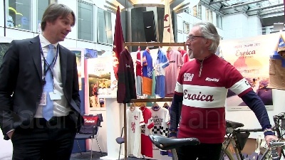 Scene from Corsa Eroica, inaugurazione della mostra sulla corsa di bici d'epoca al Parlamento europeo