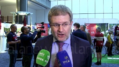 Scene from Corsa Eroica, inaugurazione della mostra sulla corsa di bici d'epoca al Parlamento europeo