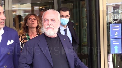 Scene from Diritti tv, De Laurentiis: "Nessuna decisione, illustrate offerte e ore le studieremo"