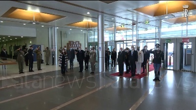 Scene from 70 anni di Nato in Italia, Mattarella visita il Comando Jfc di Napoli