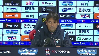 Scene from Inzaghi: "Vittoria importante, Crotone gioca bene a calcio"