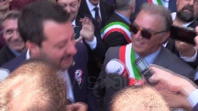 Scene from 2 Giugno, Salvini: "Parole Fico fanno girare scatole"