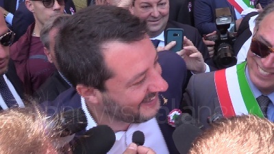 Scene from 2 Giugno, Salvini: "Parole Fico fanno girare scatole"