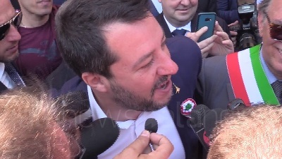 Scene from 2 Giugno, Salvini: "Parole Fico fanno girare scatole"