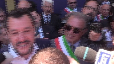 Scene from 2 Giugno, Salvini: "Parole Fico fanno girare scatole"