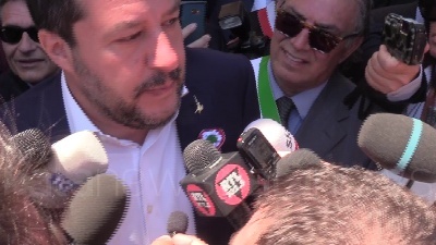 Scene from 2 Giugno, Salvini: "Parole Fico fanno girare scatole"