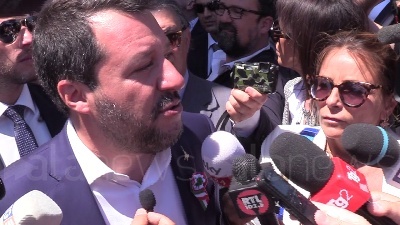 Scene from 2 Giugno, Salvini: "Parole Fico fanno girare scatole"