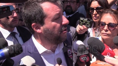 Scene from 2 Giugno, Salvini: "Parole Fico fanno girare scatole"