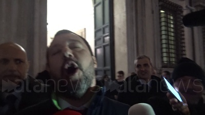 Scene from Decretone, Salvini: "Quota 100 per gli italiani. Nuova governance INPS e INAIL"