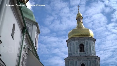 Scene from Giornata dell'Europa, Von der Leyen incontra Zelensky a Kiev