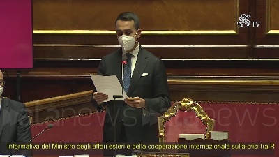 Scene from Crisi Ucraina, Di Maio: "Si riducono i margini per evitare la guerra"