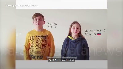 Scene from Ucraina, i bambini profughi ringraziano l'Europa per l'accoglienza