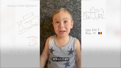 Scene from Ucraina, i bambini profughi ringraziano l'Europa per l'accoglienza