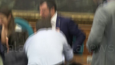 Scene from Salvini: "Mi piace governo che fa, non quello che litiga"