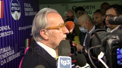 Scene from FdI, Feltri: "Prima vengono le elezioni, poi la leadership della coalizione"