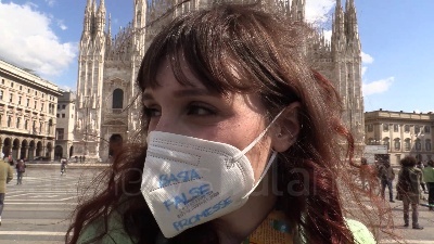 Scene from Milano, Bike Strike di Fridays for Future in Duomo: "Basta false promesse"