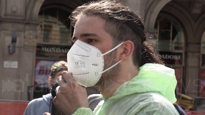 Scene from Milano, Bike Strike di Fridays for Future in Duomo: "Basta false promesse"
