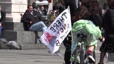 Scene from Milano, Bike Strike di Fridays for Future in Duomo: "Basta false promesse"