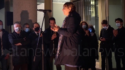 Scene from Green Pass, in centinaia al Memoriale della Shoah a Milano contro strumentalizzazione