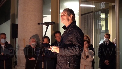 Scene from Green Pass, in centinaia al Memoriale della Shoah a Milano contro strumentalizzazione