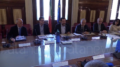 Scene from Al Viminale Salvini presiede comitato di sicurezza