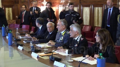Scene from Al Viminale Salvini presiede comitato di sicurezza