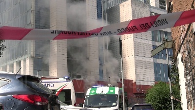 Scene from Milano, colonne di fumo alla stazione Garibaldi: "Gli allarmi sono scattati alle 9"