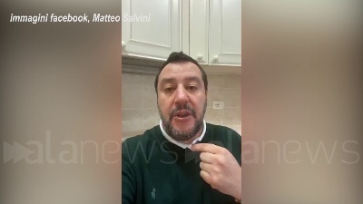 Scene from Coronavirus: Salvini, oggi siamo tutti bergamaschi