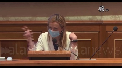 Scene from Scostamento di bilancio, Meloni: "Oggi il Governo ha cambiato idea rispetto all'ultimo voto"