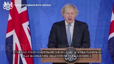 Scene from Gran Bretagna, Johnson annuncia la fase due: "Gli sforzi stanno pagando"