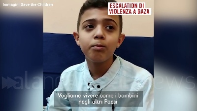 Scene from Gaza, "Save the Children": le toccanti testimonianze di due bambini di 10 anni