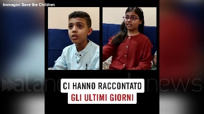 Scene from Gaza, "Save the Children": le toccanti testimonianze di due bambini di 10 anni