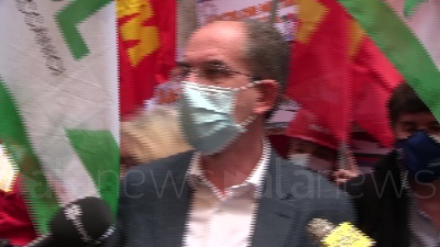 Scene from Ex Ilva, Benaglia: "Il governo non è convinto dell'accordo con ArcelorMittal"