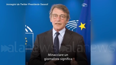 Scene from Stampa, Sassoli: "Minacciare un giornalista è minacciare tutti"