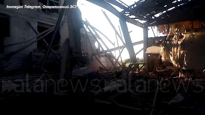 Scene from Ucraina, Mykolaiv colpita con bombe a grappolo