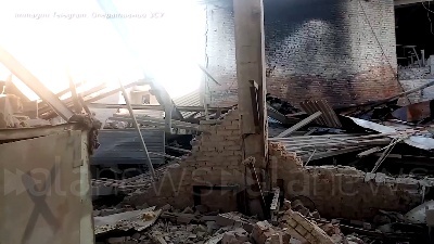 Scene from Ucraina, Mykolaiv colpita con bombe a grappolo