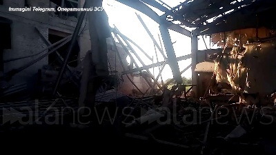 Scene from Ucraina, Mykolaiv colpita con bombe a grappolo