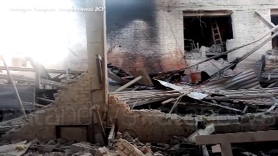 Scene from Ucraina, Mykolaiv colpita con bombe a grappolo