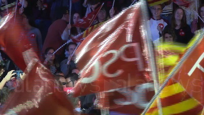 Scene from Spagna: Sanchez chiude la campagna elettorale a Barcellona