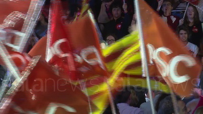 Scene from Spagna: Sanchez chiude la campagna elettorale a Barcellona