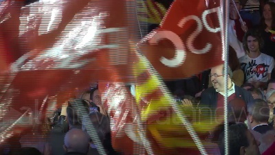 Scene from Spagna: Sanchez chiude la campagna elettorale a Barcellona
