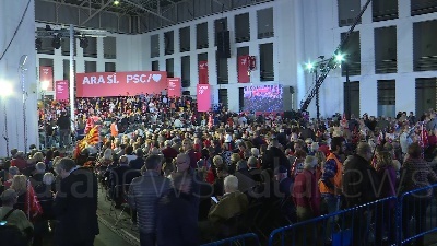 Scene from Spagna: Sanchez chiude la campagna elettorale a Barcellona