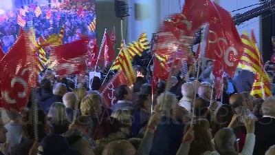 Scene from Spagna: Sanchez chiude la campagna elettorale a Barcellona
