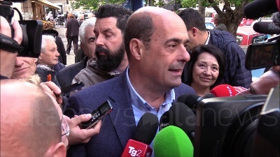 Scene from Zingaretti a Casal Bruciato: "Oggi si approveranno decreti senza copertura"
