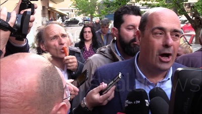 Scene from Zingaretti a Casal Bruciato: "Oggi si approveranno decreti senza copertura"