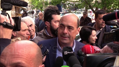 Scene from Zingaretti a Casal Bruciato: "Oggi si approveranno decreti senza copertura"