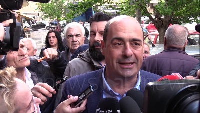 Scene from Zingaretti a Casal Bruciato: "Oggi si approveranno decreti senza copertura"