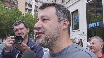 Scene from Elezioni, Salvini: "Spero che la Lega traini il centrodestra"