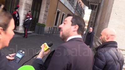 Scene from Gregoretti, Salvini arriva in Senato