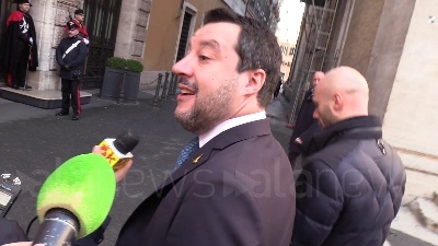 Scene from Gregoretti, Salvini arriva in Senato